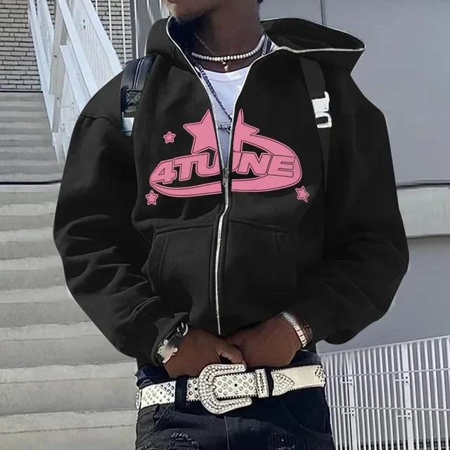 Men’s Hip Hop Printed Hoodie