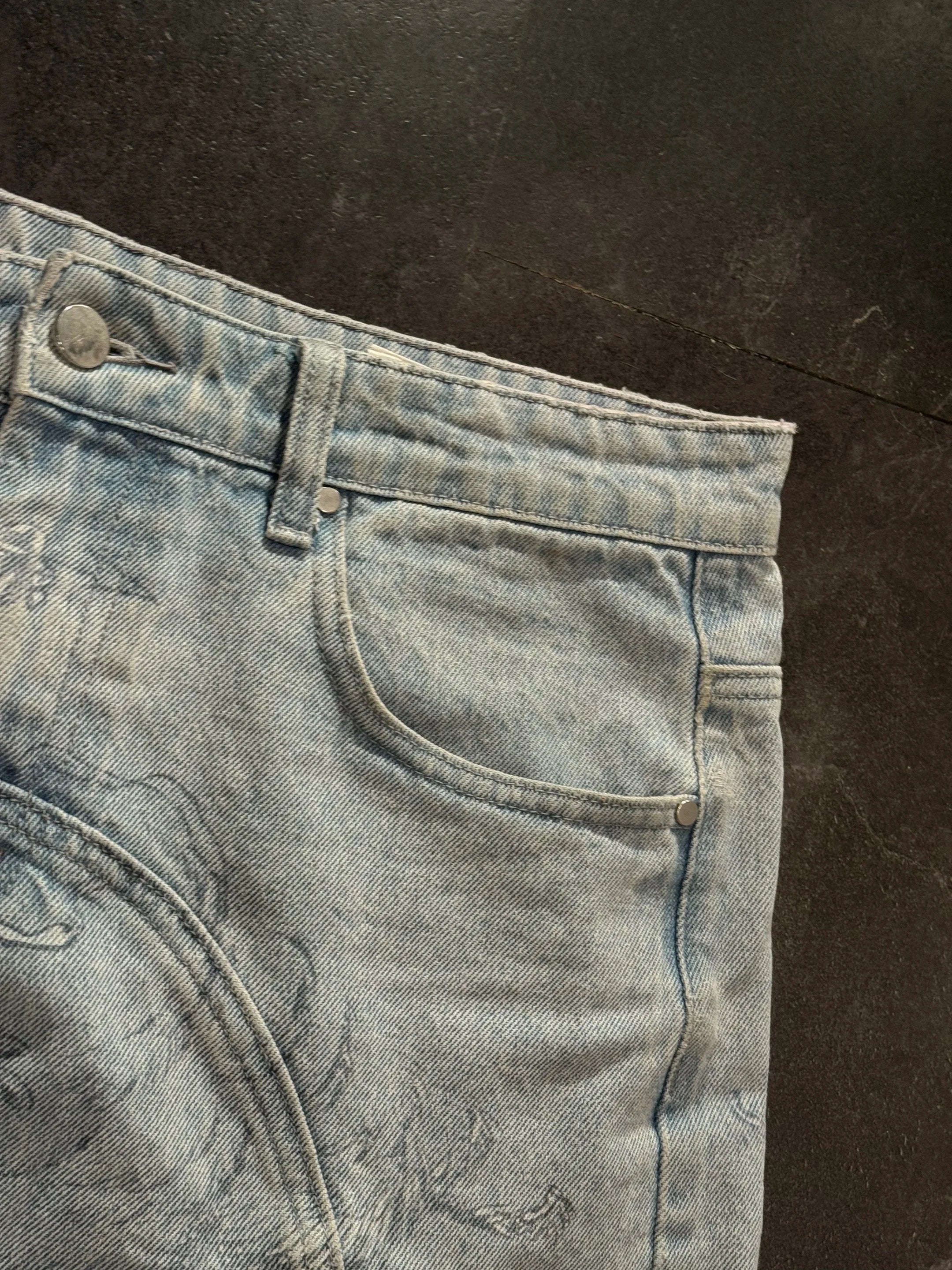 Men’s American Retro Straight Jeans