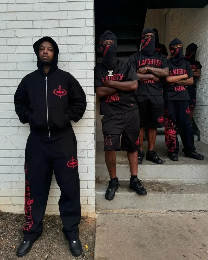 Sweatshirt with loose joggers