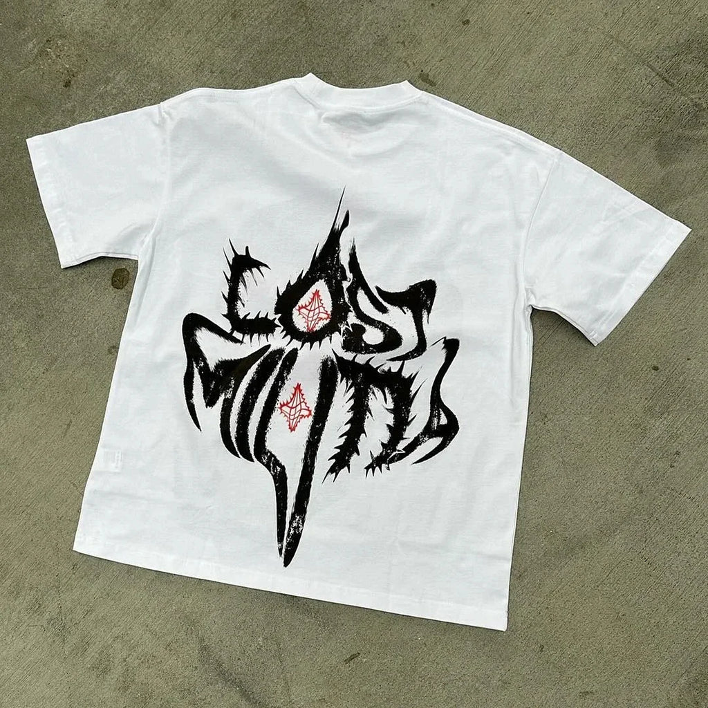 Women’s Casual Cartoon O‑Neck Tee