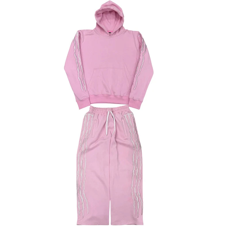 Men’s Striped Hip Hop Outerwear