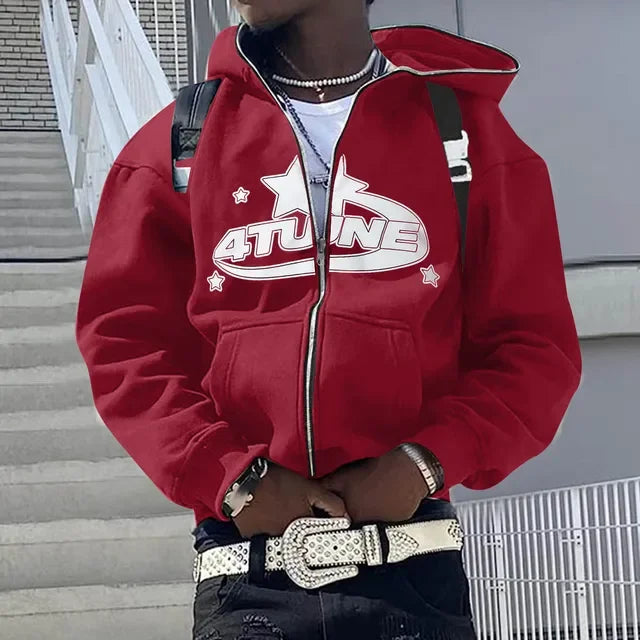 Men’s Hip Hop Printed Hoodie