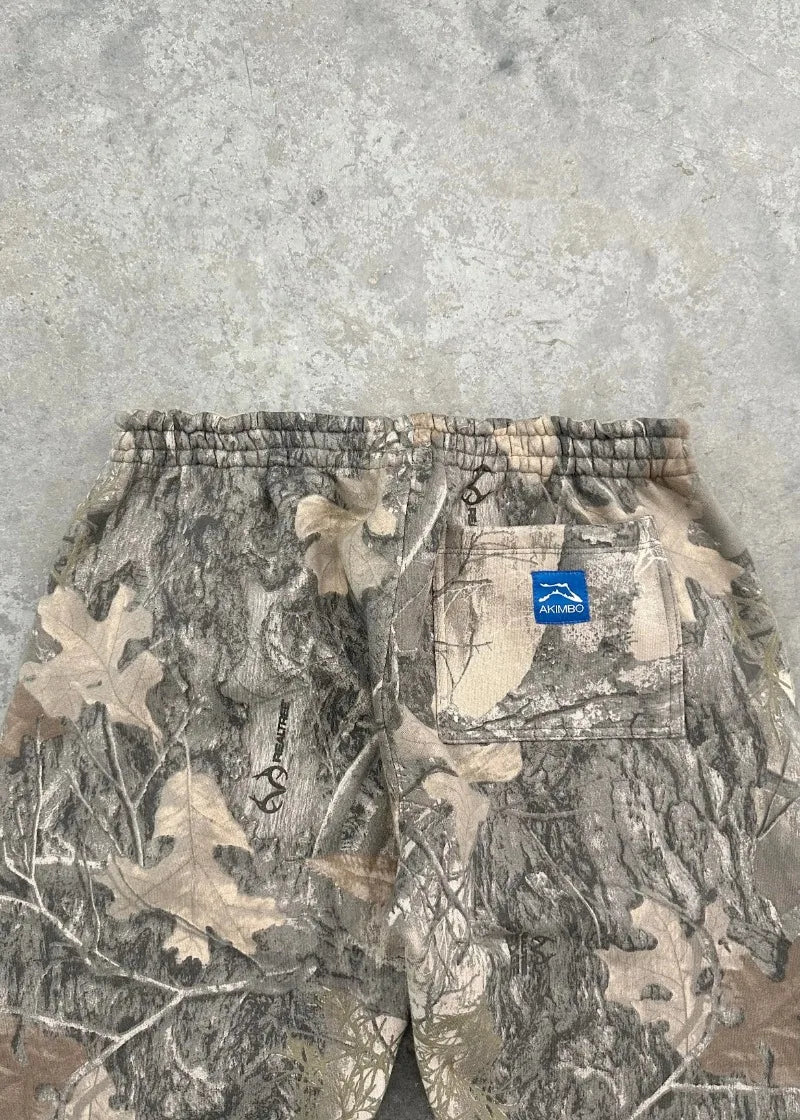 Camouflage Pattern Print Baggy Trousers