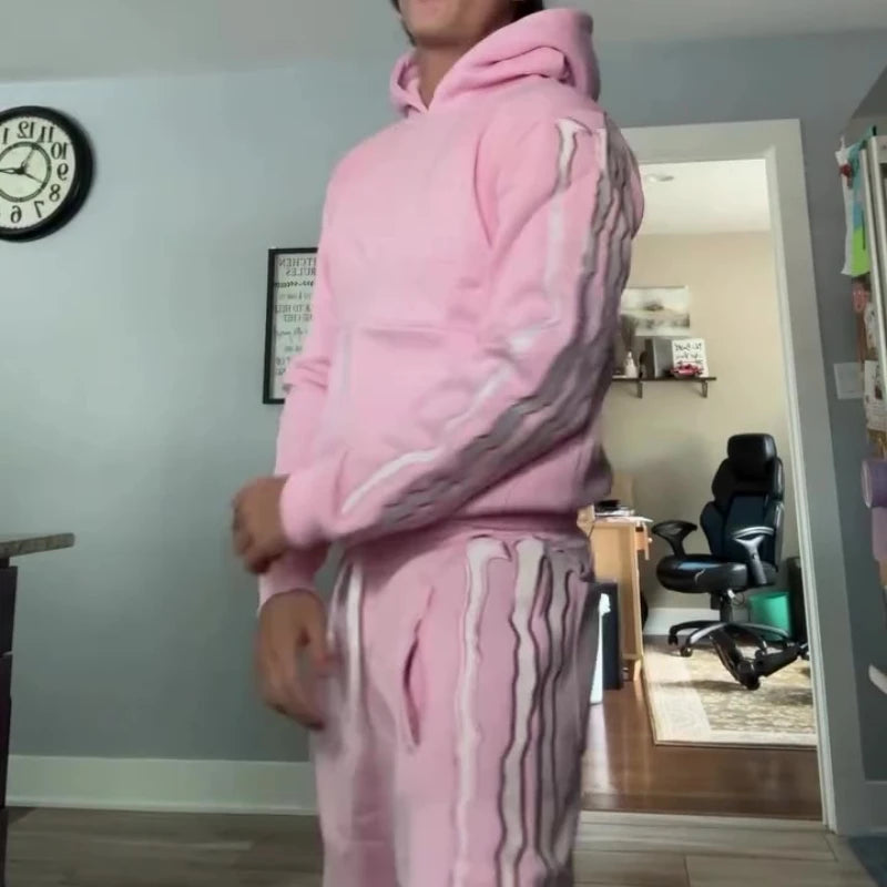 Men’s Striped Hip Hop Outerwear