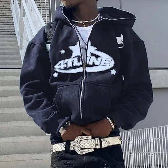 Men’s Hip Hop Printed Hoodie