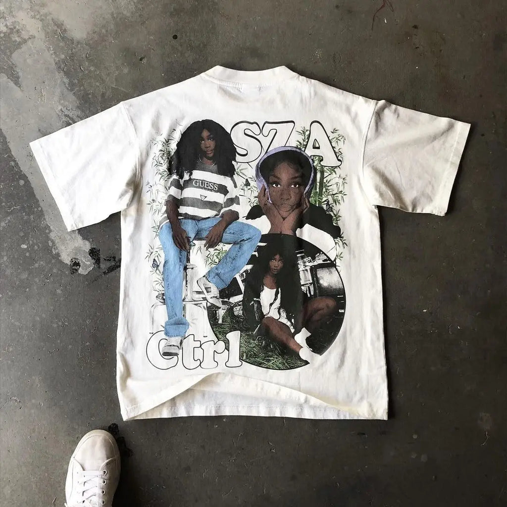 Women’s Casual Cartoon O‑Neck Tee