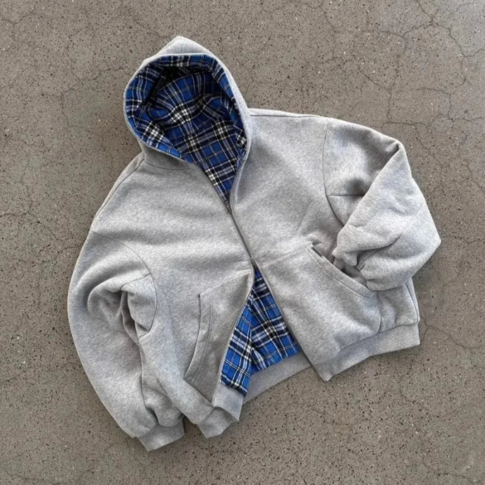 Men’s Patchwork Casual Hoodie