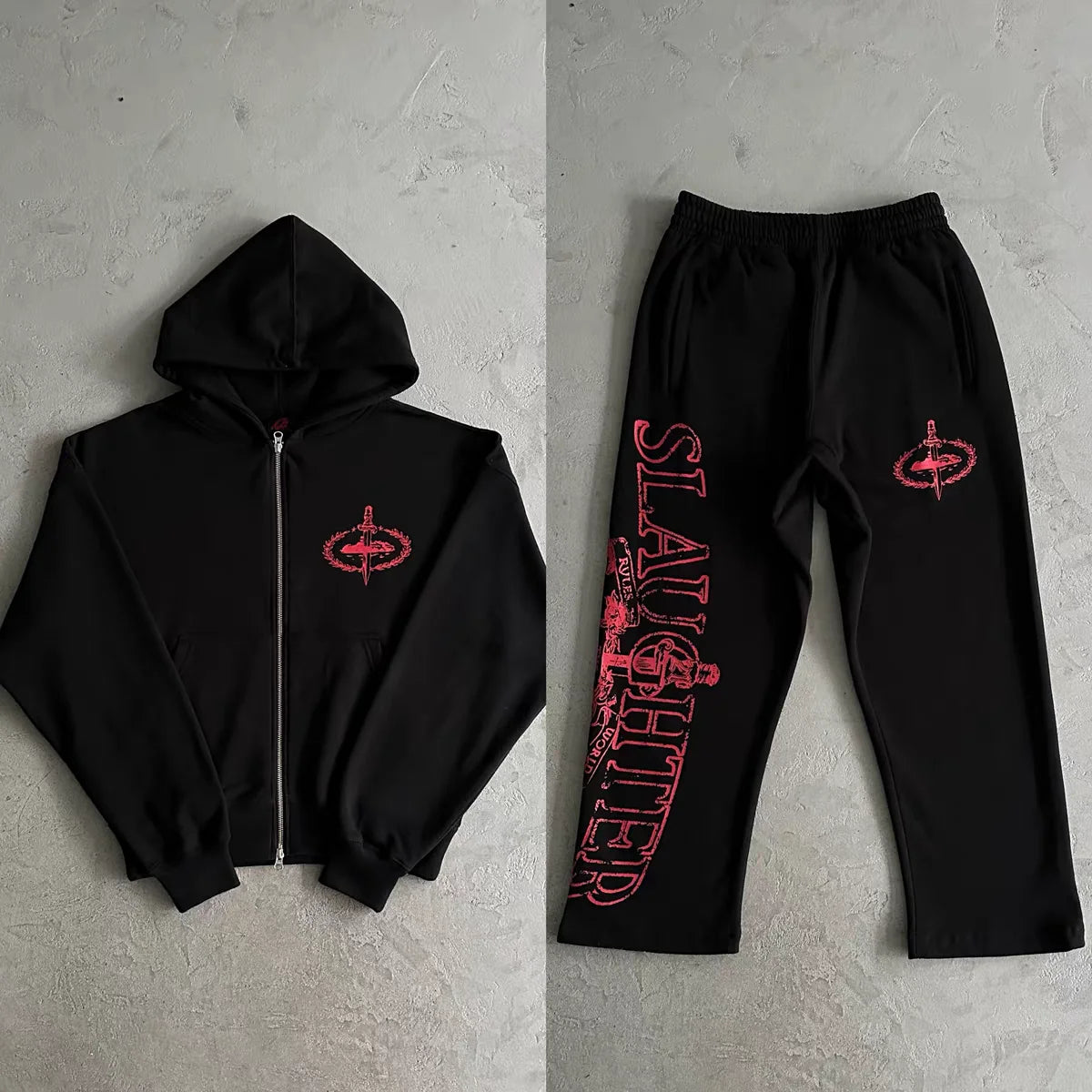 Sweatshirt with loose joggers