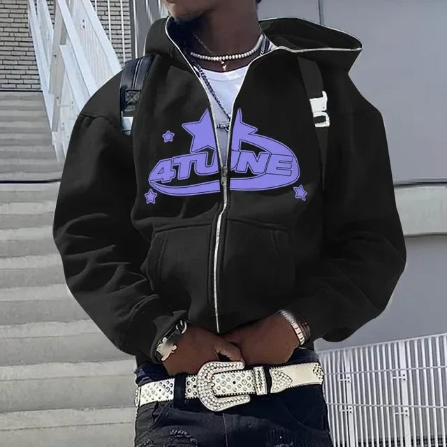 Men’s Hip Hop Printed Hoodie