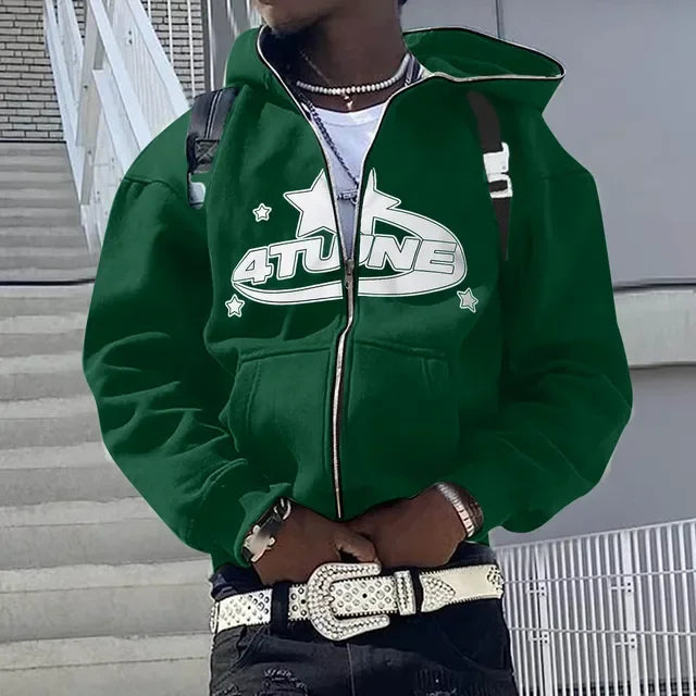 Men’s Hip Hop Printed Hoodie