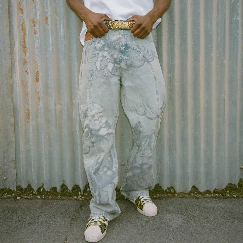 Men’s American Retro Straight Jeans