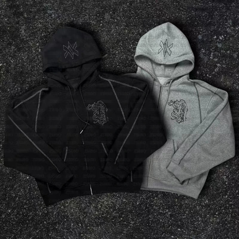 Men’s Hip Hop Abstract Hoodie Co‑ords