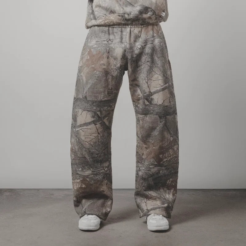 Camouflage Pattern Print Baggy Trousers