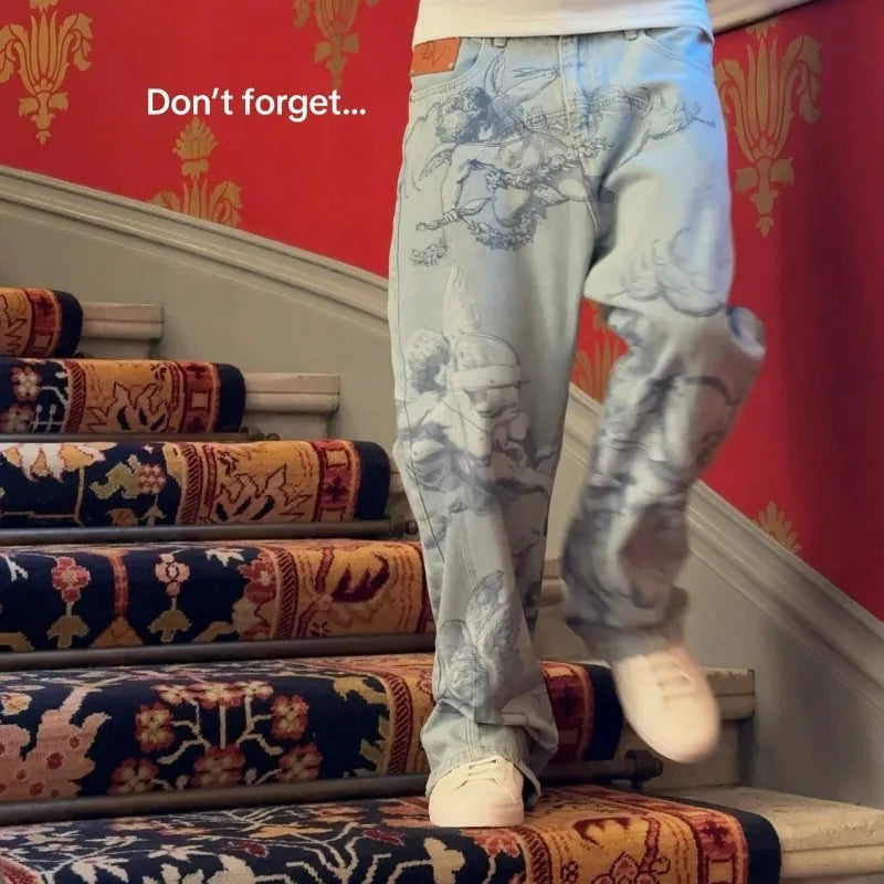 Men’s American Retro Straight Jeans