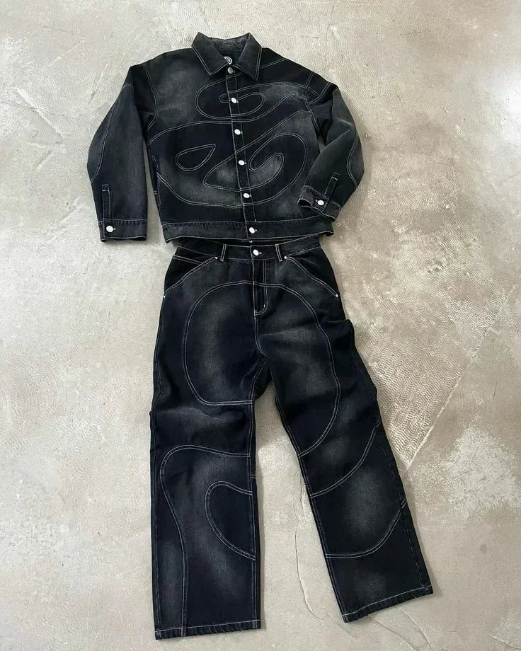 Men’s Gothic Cotton Jeans/Jacket