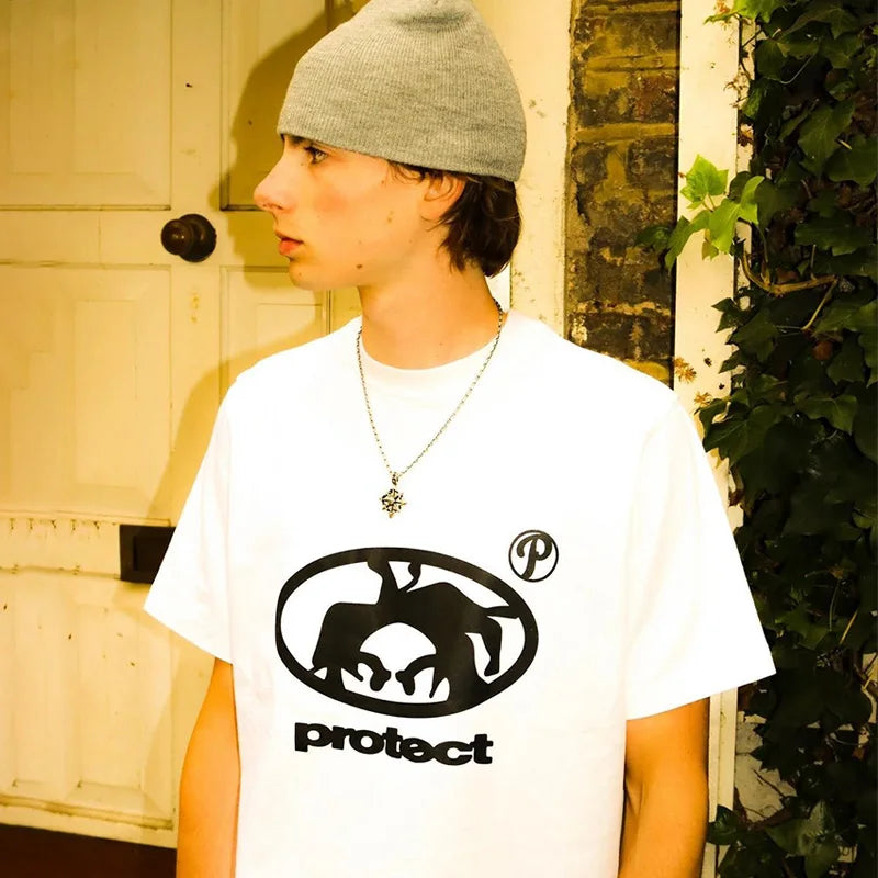 Men’s Casual Breathable Cotton Print Tee