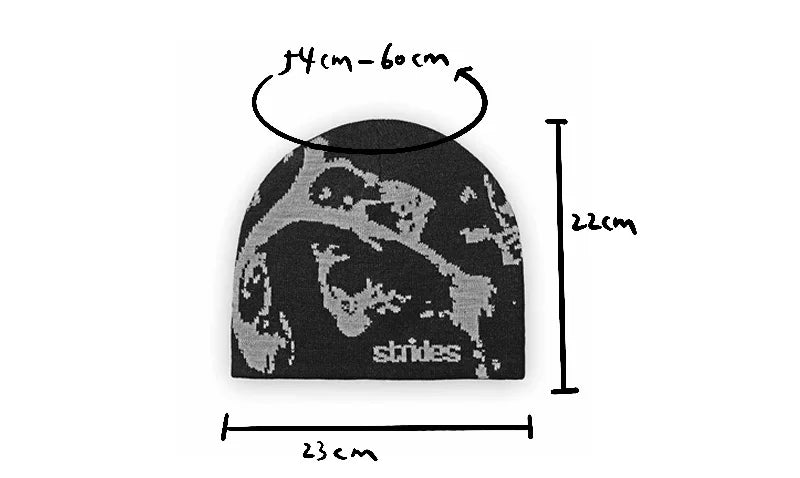 Unisex Casual Letter Knit Beanie