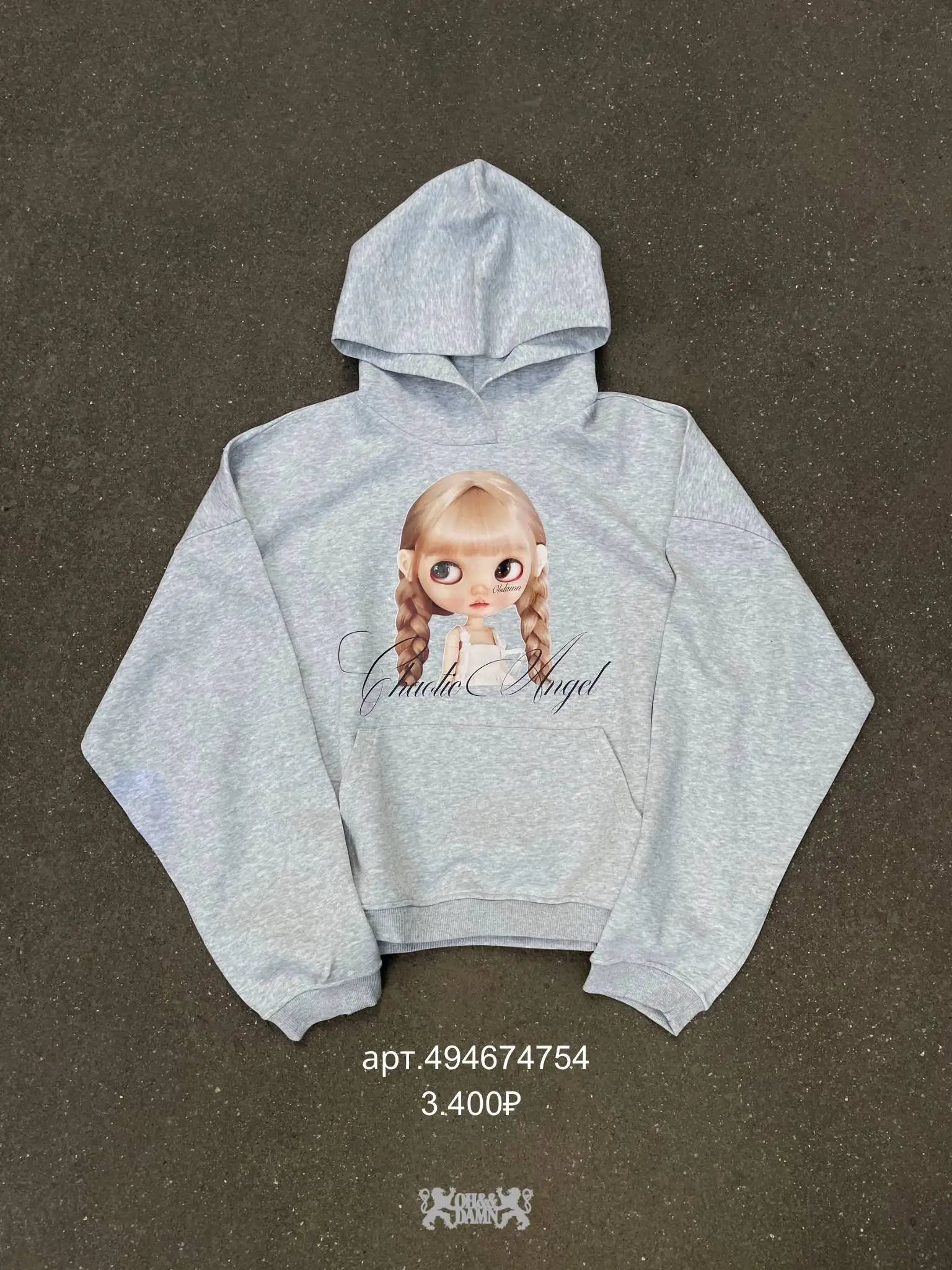 Women’s Vintage Cartoon Zip‑Up Hoodie