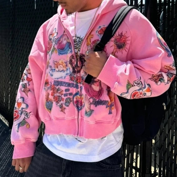 Men’s Casual Solid Hooded Hoodie