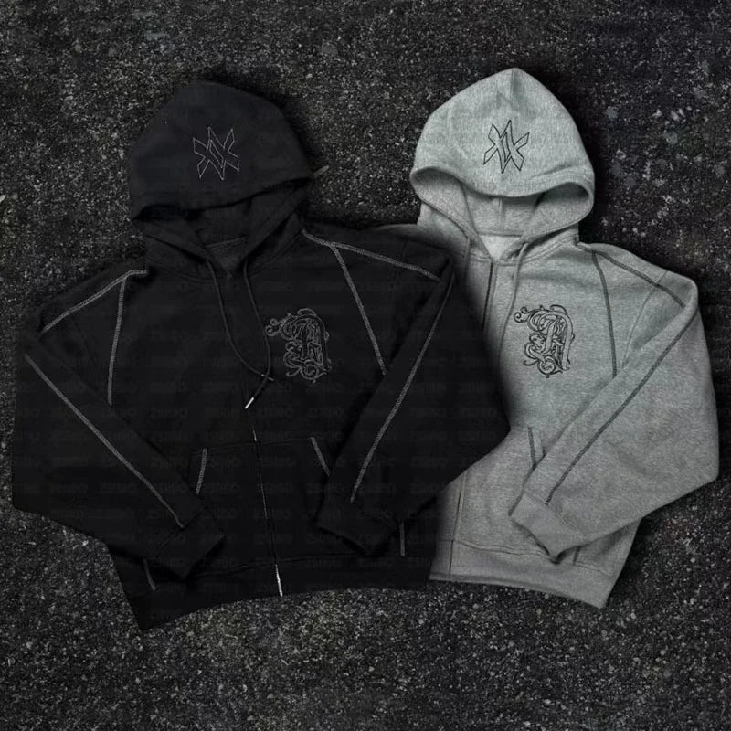 Men’s Hip Hop Abstract Hoodie Co‑ords