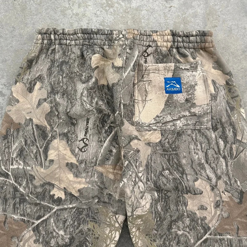 Camouflage Pattern Print Baggy Trousers
