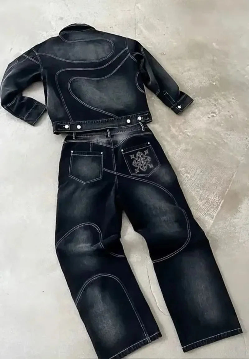 Men’s Gothic Cotton Jeans/Jacket