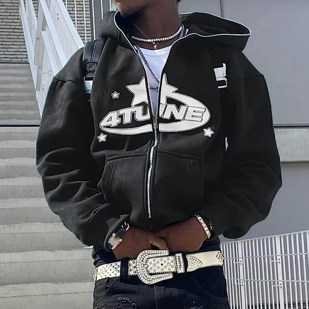 Men’s Hip Hop Printed Hoodie