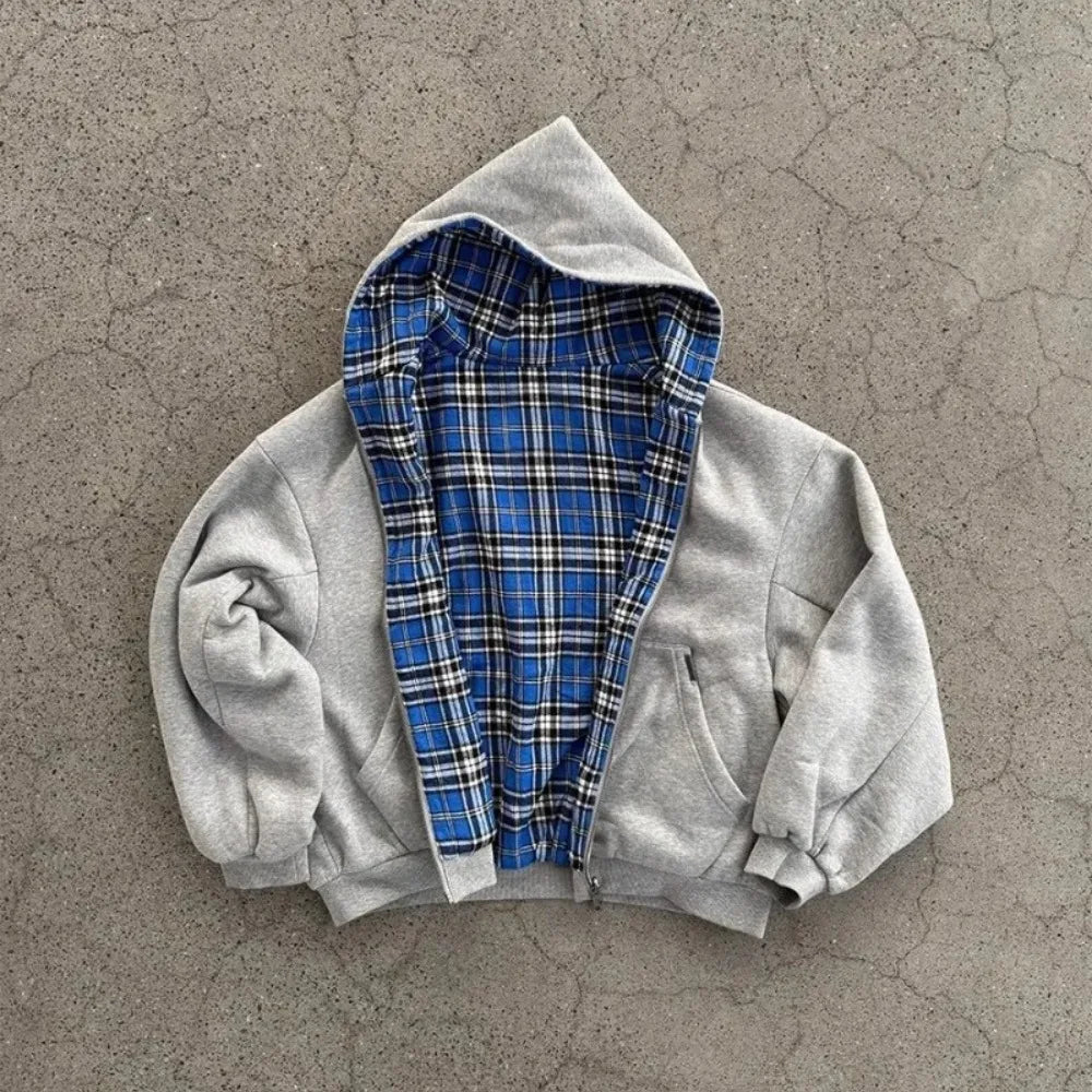 Men’s Patchwork Casual Hoodie
