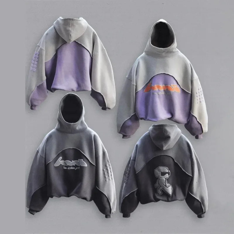 Women’s Casual Patchwork Letter Sweatshirt